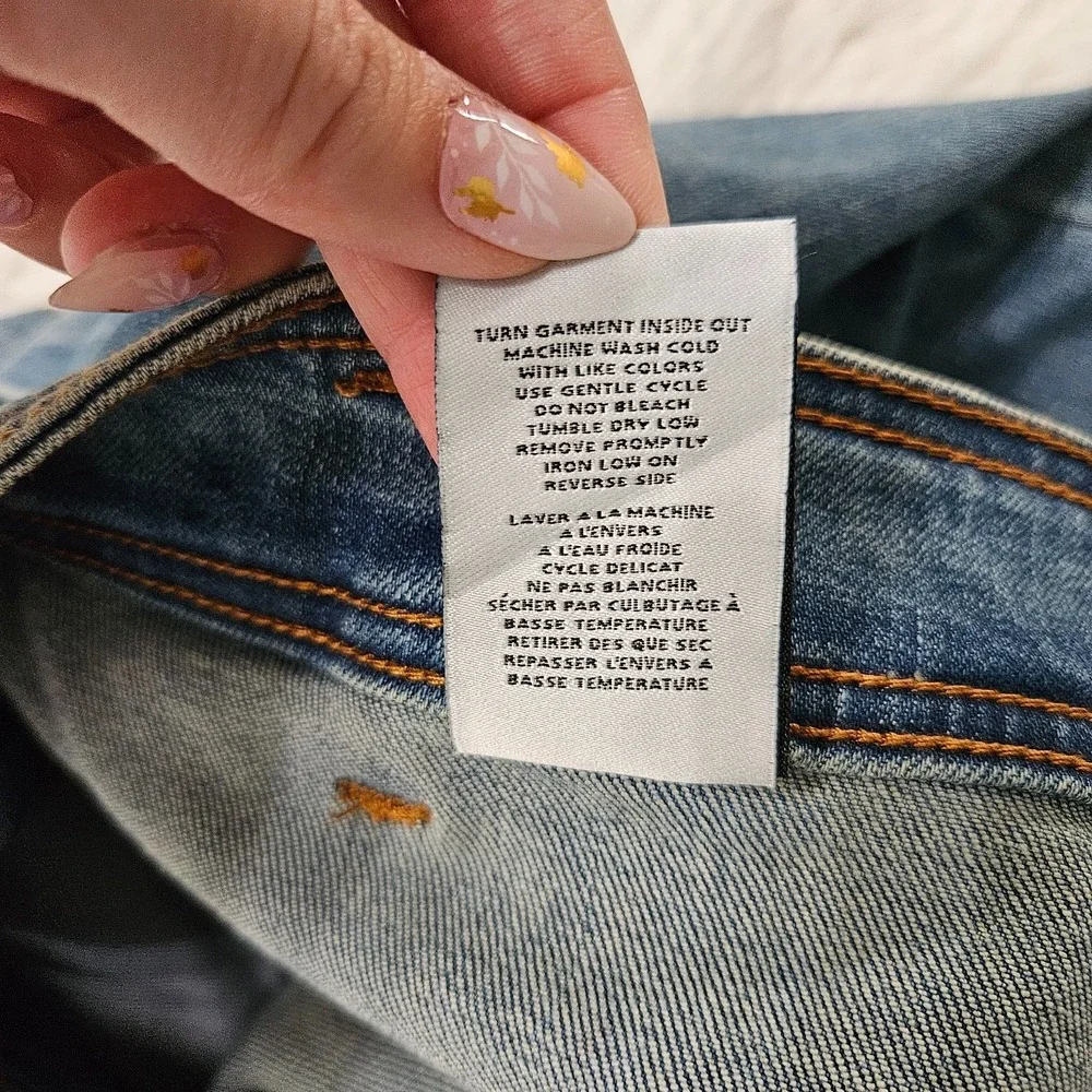 NWOT OAT‎ NY Women's Sz 16W Med Wash High Rise Wide Leg Cropped Jeans - Picture 12 of 12